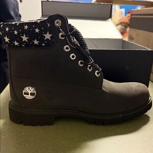 Timberland Black Star-Patterned Men's Boots